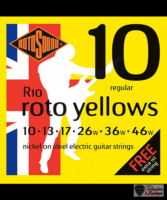 PASSION MUSIQUE - Rotosound R10 Roto Yellows Regular 10-46