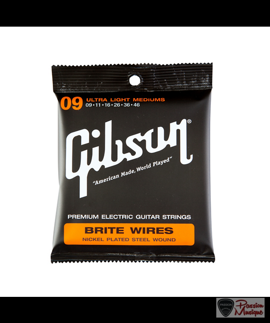 PASSION MUSIQUE - Gibson Brite Wires Ultra Light Medium 9-46