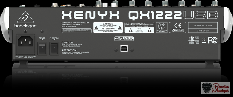 PASSION MUSIQUE - Beehringer Xenyx QX1222USB 16-Entrées